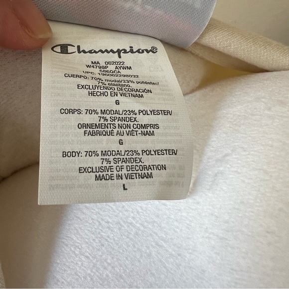 CHAMPION Athleticwear Adjustable Drawstring Hem Crewneck Pullover Sweatshirt NWT - Picture 5 of 11